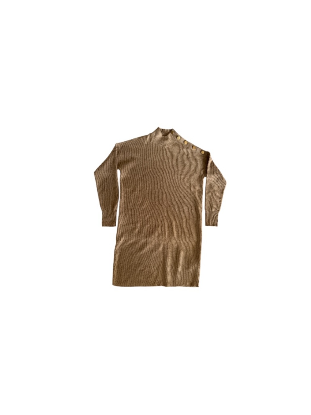 RW & Co. Camel Mock Neck Dress - Women’s Size Medium
